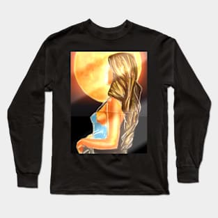 Super moon Long Sleeve T-Shirt